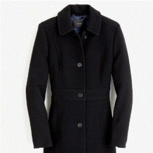 J. Crew Double Cloth Coat - Black